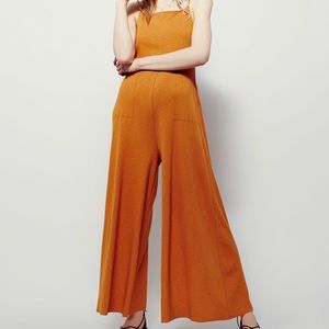 Free People  Hot to Trot Jumper. Wide flare Legs